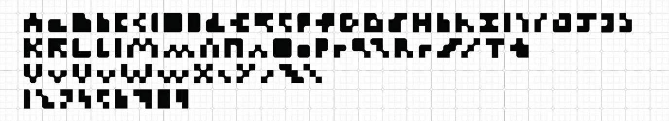Custom display alphabet derived from the RLAM identity motif.